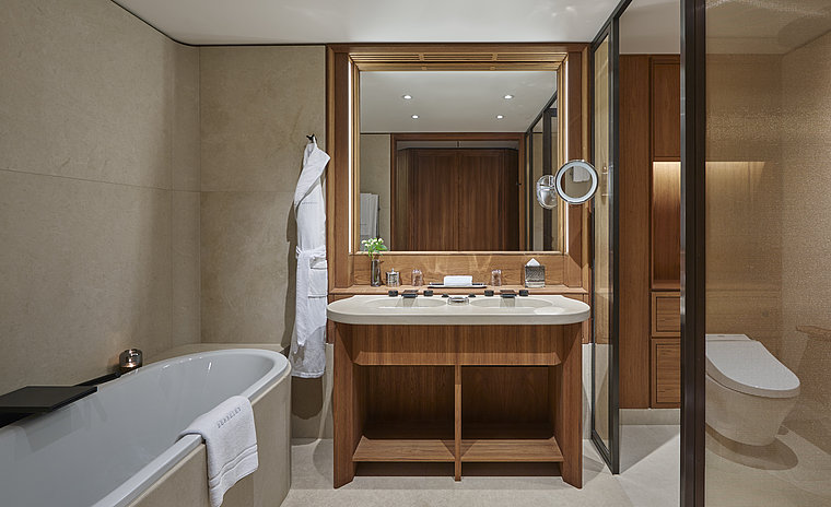 WASHLET® and bathroom features at Berkeley Hotel in London
