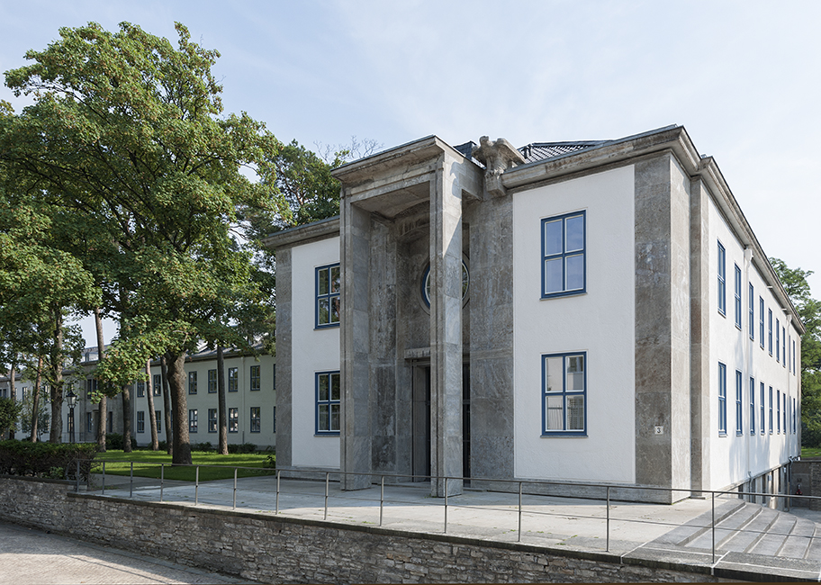 Vue extérieure du Metropolitan Gardens dans le quartier de Dahlem à Berlin
