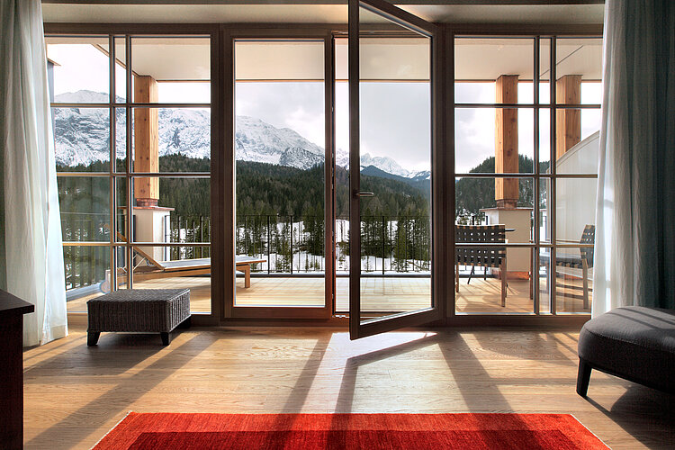 Entrance area at Hotel Schloss Elmau