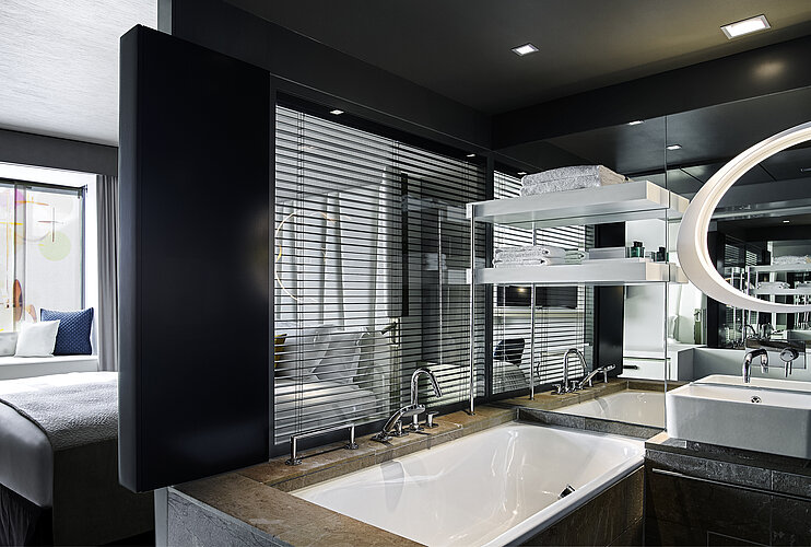 Bathroom with WASHLET® at Sofitel Bayernpost in Munich