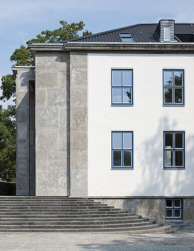 Vue extérieure du Metropolitan Gardens dans le quartier de Dahlem à Berlin