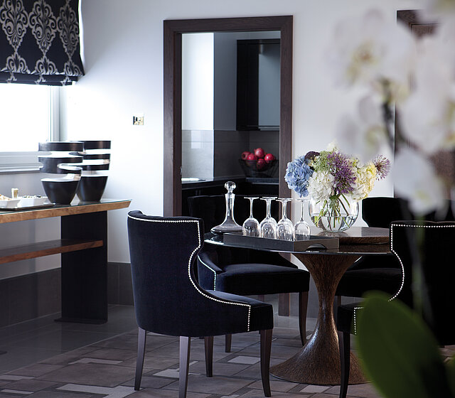 Salle de bain de la suite Ebony dans l’hôtel May Fair à Londres