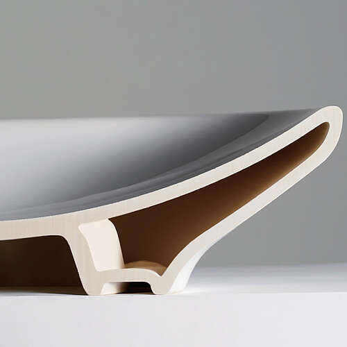This picture shows a conventional ceramic. This has a cavity that extends over the entire side. 