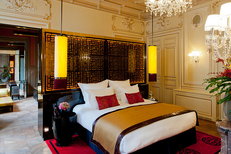 Outdoor view of Buddha Bar Hotel Paris