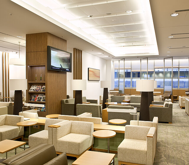 Espace lounge Jal à l’aéroport de Francfort