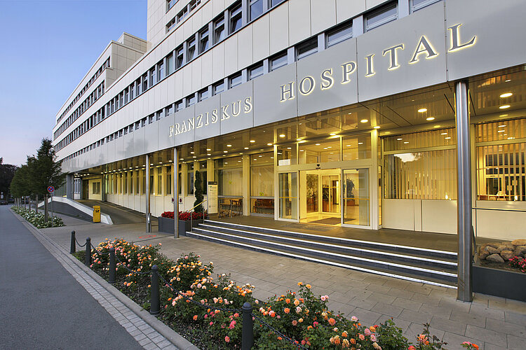 Vue extérieure de l’hôpital Franziskus à Bielefeld