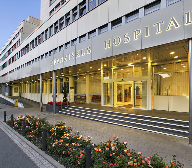 Vue extérieure de l’hôpital Franziskus à Bielefeld