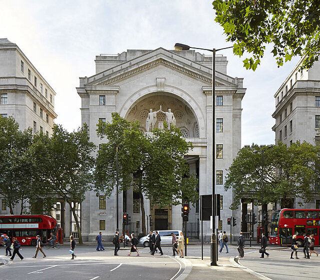 Vue extérieure de l’Adwych Quarters à Londres
