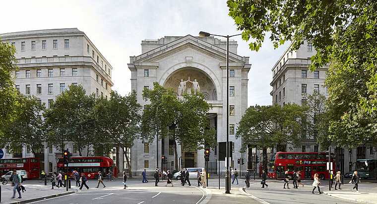 Vue extérieure de l’Adwych Quarters à Londres