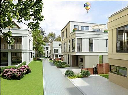 Modern residential building at Dahlem Paradise in Berlin