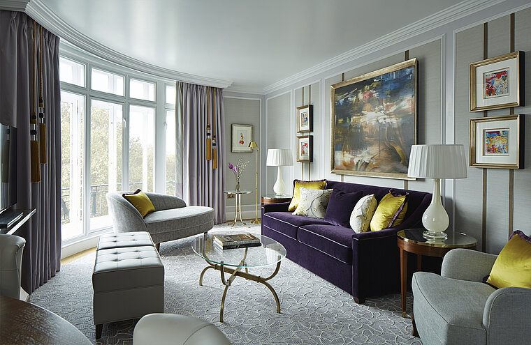 Espace lounge dans l’hôtel London Marriott Park Lane