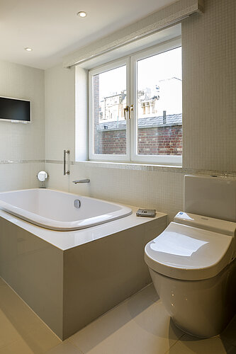 Floorstanding WASHLET® with exposed cistern