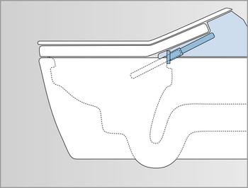 Dusch WC mit Aufsatzdüse