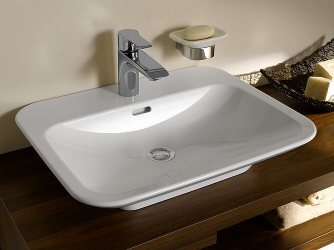 Top view of a TOTO countertop washbasin