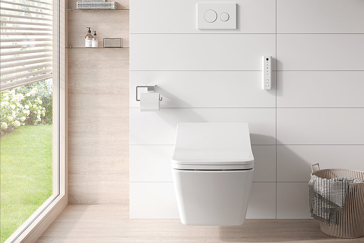 WASHLET® with control panel on the wall