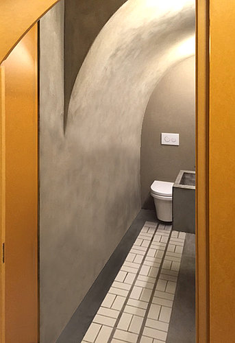Public bathroom at Building Centre in London