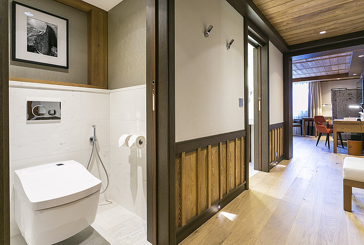 Opened WASHLET™ at Hotel Les Neiges in Courchevel