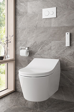 Wall-hung WASHLET® RX next to a window